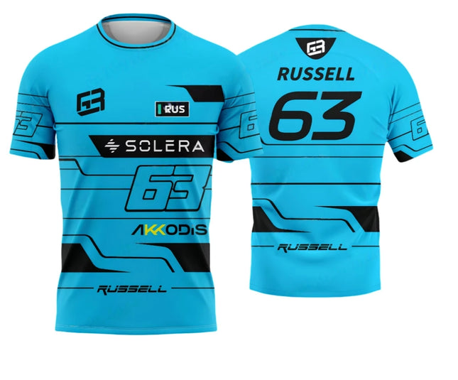 2026 New George Russell Fan Edition 3D-Printed Men's T-Shirt,   Clothing Casual Summer 63