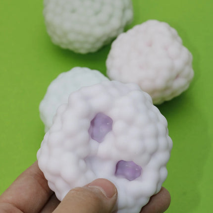 Soft Cloud Shape Squishy Toy Stress Relief Fidget Ball Sensory Toy For Office Home Relaxing Hand Play Random Color