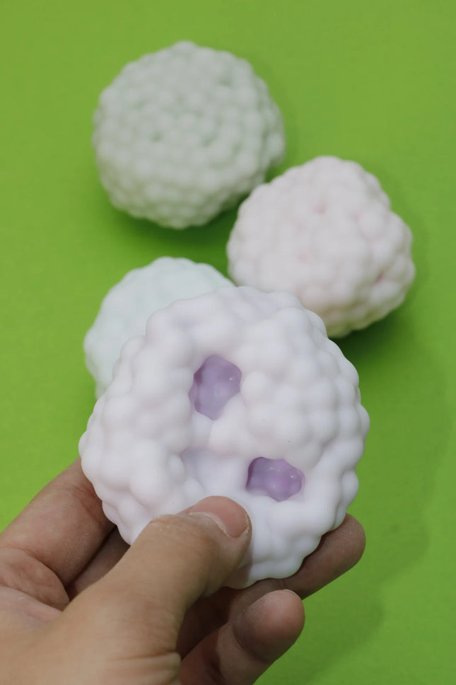 Soft Cloud Shape Squishy Toy Stress Relief Fidget Ball Sensory Toy For Office Home Relaxing Hand Play Random Color