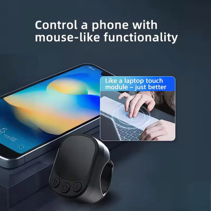 Wireless Bluetooth Ring Mouse With Touch Screen Remote Control Lightweight for Tiktok YouTube Air Mice For iOS Android Tablet