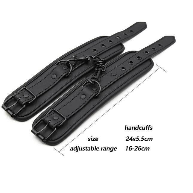 Thierry Adjustable Soft Wrist Ankle Cuffs Handcuffs Bondage Restraints Adult Games BDSM Sex Toys Exotic Accessories
