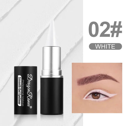 Matte Eyeliner Cream Texture Eyeliner Easy Coloring Sweat Proof High Pier Pencil Long Lasting Black White Green Eye Liner Makeup