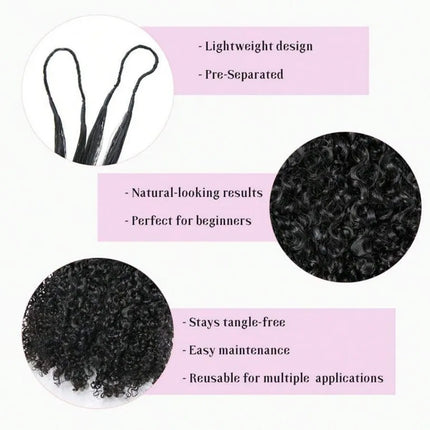 30 Inch Feather Kinky Curly Crochet Human Hair For Black Women Miracle Knots Crochet Bundles 120G 300G Pre-Separated Extensions
