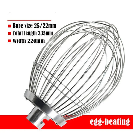 20L commercial mixer beater accessories Cook machine whisk egg balls and dough whisk beat the whisk bucket