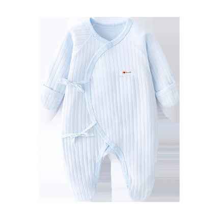 Long Sleeve Baby Onesies 2025 Baby Clothes Summer Leg-Wrapping Onesies Soft Boys Romper Cartoon Newborn Bodysuit 0-9Month