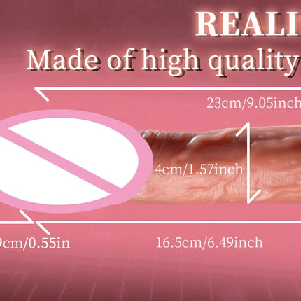 Realistic Dildo Vibrator for 18+ Women Suction Cup 9 Vibrations 3 Thrusting Swing Heating Modes APP Remote Control Adult Sex Toy