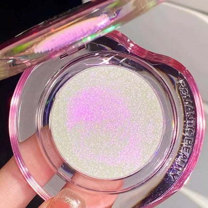 RMT Chameleon Highlight Pink Purple Fine Powder Cream Blusher Shiny ROMATIC Face Brighten High Gloss Integrated Plate Makeup