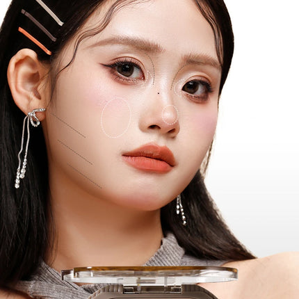 Matte Highlighter Contouring Palette Bronzer Makeup Grey Brown Shading Eye Nose Contour Natural Brighten Face Highlighter Powder