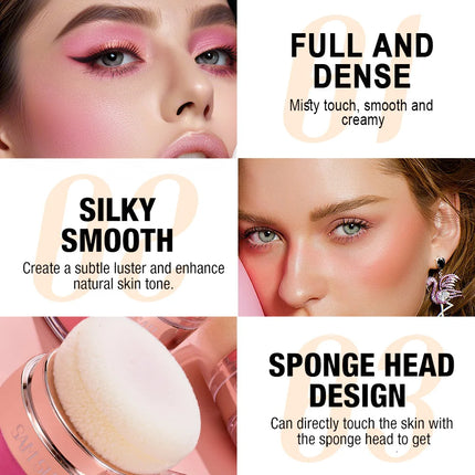 6 Color Air Cushion Blush Silky Smooth Matte Eye Shadow With An Easy To Use Puff For Mushroom Head Loose Powder