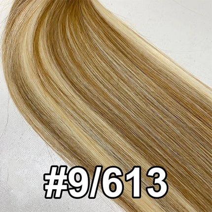 100% Human Hair for Women Straight Keratin Flat Tip Capsule High Quality Flat Tip Hair Extension Human Hair Natural 613# Ombre