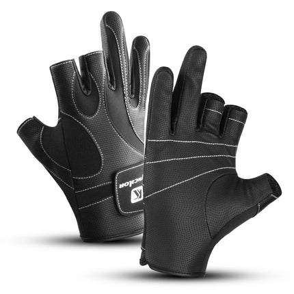 Hunting Gloves Tactical Gear Exposed Three-Finger Fishing Gloves Men'S And Women'S Non-Slip Sports Bicycle Riding Gloves
