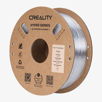 Creality Hyper PC 3D Printer Filament 1.75mm 1KG Transparent Rigid High Heat Resistant Tough New for All 3D Printers