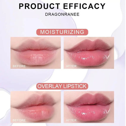 6PCS Hydrating Lip Oil Set Long Lasting Flower Jelly Gloss Non Sticky Lip Care Kit For Women Girls Kids