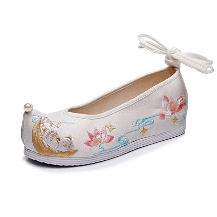 Chasing Moon Hot Sale Of The Season New Style Ming Dynasty Hanfu Shoes National Style Upturned Head Cotton Shoes Ancient Wedding