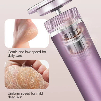 Electric Foot File - Callus Remover for Feet,Adjustable Speed Foot File with 60 Pcs Sandpaper Discs Professional Pedicure Tool