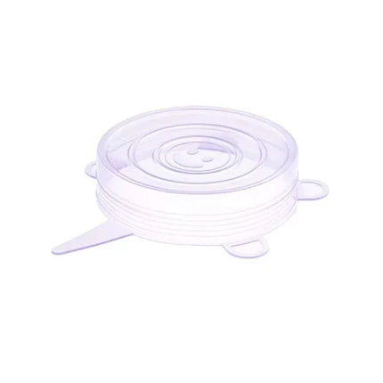 Silicone Can Covers Small Silicone Stretch Lids 6p Silicone Jar Lids Food Safe Lids for Yogurt Jars Bowls 2.6 Inch