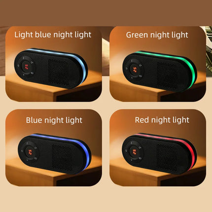Wall Mounted Space Heater with Night Light Small Quick Heat Remote LED Display Overheat Protection Warmer for Bedroom Offices