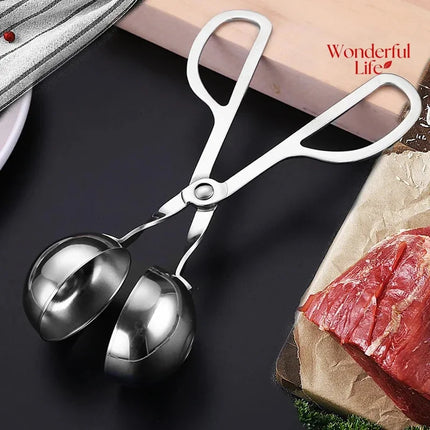 Meat Ball Maker Tool Stainless Steel Clip Round Rice Ball Shaper Spoon Stuffed Kitchen Gadget Meatball Making Mold Non Stick