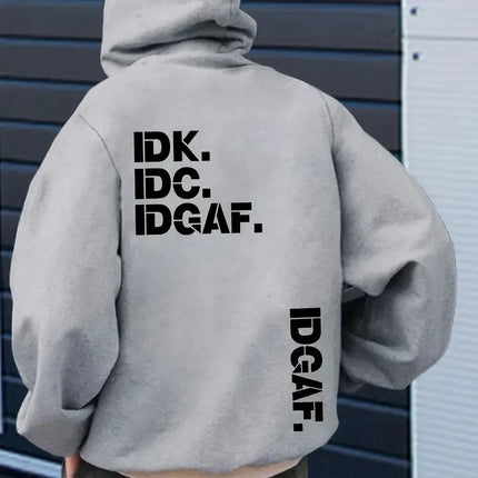 The new men's hoodie for Spring and Autumn 2025 is comfortable soft casual and fashionable with letter prints