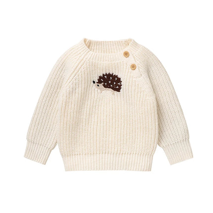 Newborn Baby Sweater Knitted Winter Crew Neck Long Sleeve Infant Boys Girls Pullovers Casual Outwear Jumper for Toddler Knitwear