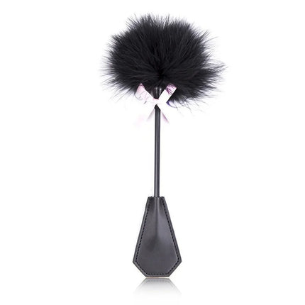 New Erotic Bdsm Feather Tickled Whip Punish Leather Spanking Paddle Play Flogger Lover Riding Crop Pony Sex Toy