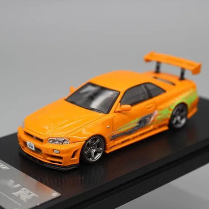 Fast Speed 1:64 Skyline Z-tune R34 Alloy Car Model