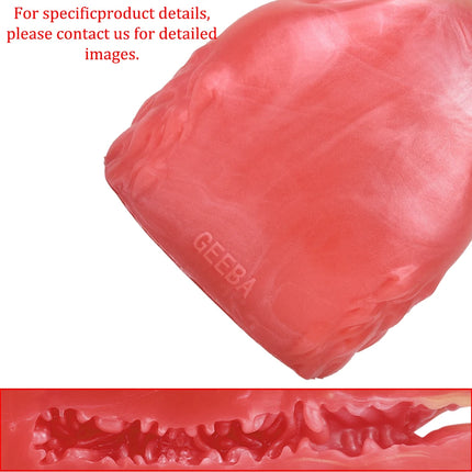 GEEBA Realistic Wolf Male Masturbator Sex Toy for Men Deep Throat Pocket Pussy Fantasy Beast Stroker Soft Silicone Adult Onahole