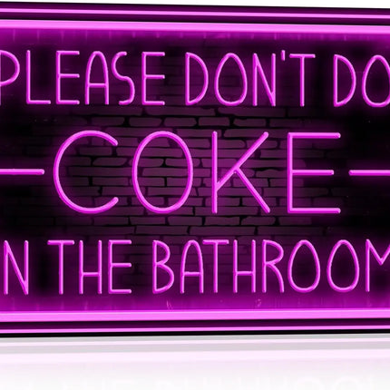 Funny Bathroom Signs Humor Wall Decor Please Dont Do Coke In The Sign Art Metal Tin es