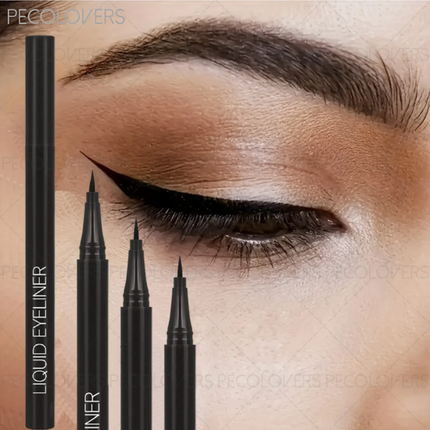 1 Set 3 Pcs Black Liquid Eyeliner Pen, Waterproof High Pigmented, Easy To Color, for All Eye Shapes, Natural Eye Makeup Finish