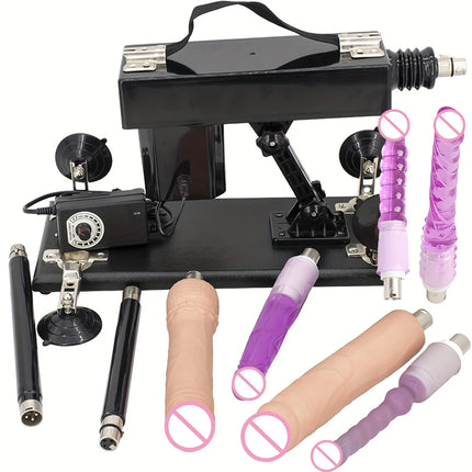 A2 Sex Machine for Women Automatic Men, Masturbation Machine With 3XLR Dildos Attachments Telescopic Sex Toys
