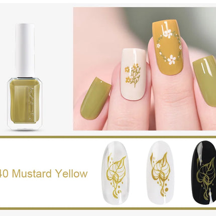 KADS Professional 11ml 24 Colors Nail Stamping Polish Gold Silver Nail Art Varnish for Stamping Plate DIY Nail Printing Polish
