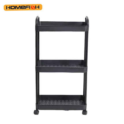 Household Multi-layer Small Cart Storage Rack Floor To Floor Kitchen Bedroom Bathroom Storage Rack Storage Rack With Wheels