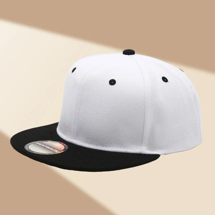 Custom Hat Unisex Hip hop Flat Trucker Hats Women Men Dance Caps Solid Color Adjustable Flat Bill Adult Snapback Hat with Logo