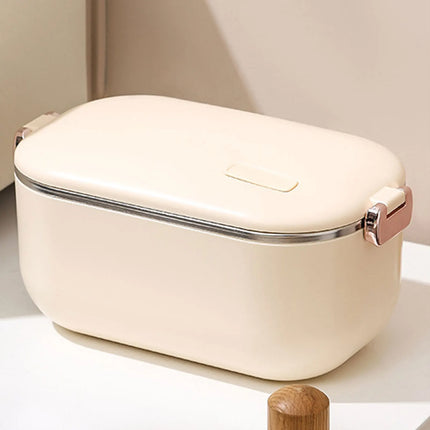 1L Capacity Electric Lunch Box Stainless Steel Bento Box Leakage Proof Portable Food Warmer Heater for Office