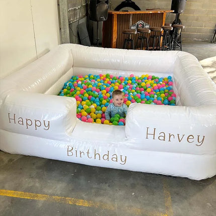 3x3M White Kids Inflatable Ball Pool Pit for Wedding Party Toddler Birthday Party Popular Bouncy Castle Tools Balls Storage