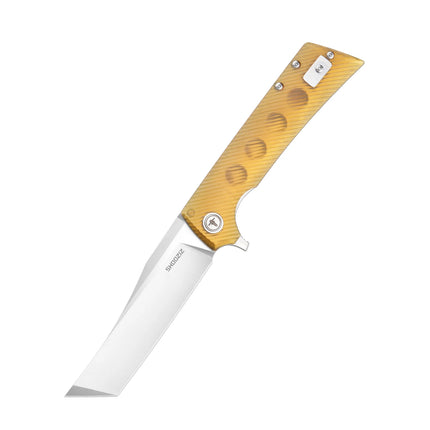 Shooziz Folding Pocket Knife,3.55" D2 Tanto Blade EDC Knife with Flipper ,Camp Tool Gift for Outdoor Men,XUN112