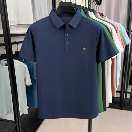 Luxury fashion brand short sleeve men polo shirt summer soft breathable lapel T-shirt new trend exquisite embroidery premium top