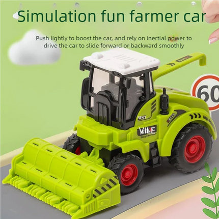 1pcs Diecast Farm Vehicles Mini Car Model Engineering Car Model Tractor Engineering Car Tractor Toys Model for Kids Xmas Gift
