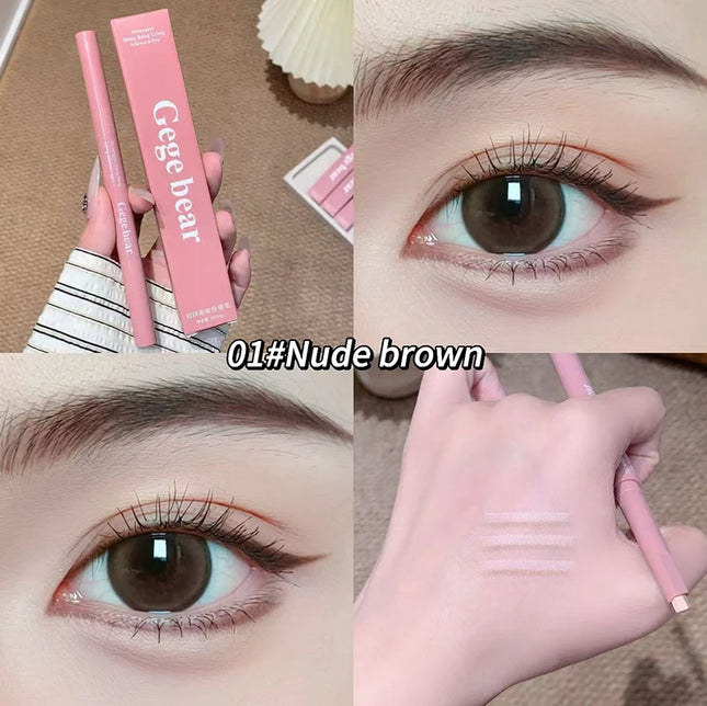Dual-Tone Under-Eye Matte Highlighting Shadow Pencil Nude Beige Brown Brightening Cream Lying Silkworm Eyeliner Aegyo sal Pen