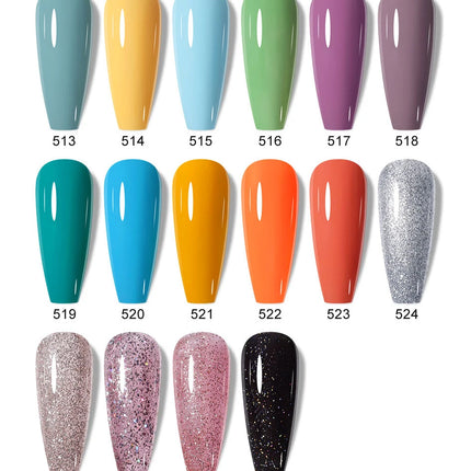 Clou Beaute 15ml HEMA TPO FREE Color Gel Nail Polish Nude Pink Red Green Collection Nail Gel Polish Glitter Soak Off UV LED Gel