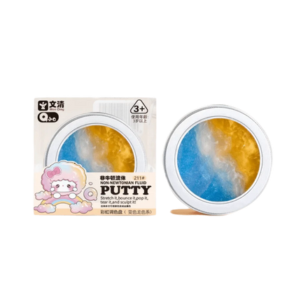 Crystal Clear Non-newtonian Liquid Clay Transparent Colorful Non Stick Hand Crystal Mud Non-Toxic Stretchy Liquid Crystal Slime