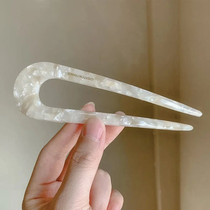 1 piece U-shaped hairpin and hair stick, Chinese hair stick Ins, retro and simple hair stick, hair accessory, comb tool
