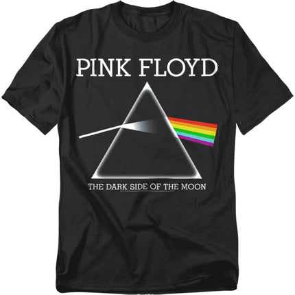 Pink Floyd Dark Side of The Moon Album Rock Music T Shirt 2026 Summer New Women's Vintage Oversized Loose Casual