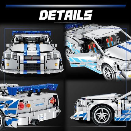 MOC building block car model 1:14 sports racing technology, assembled toys, gifts for children and adults，