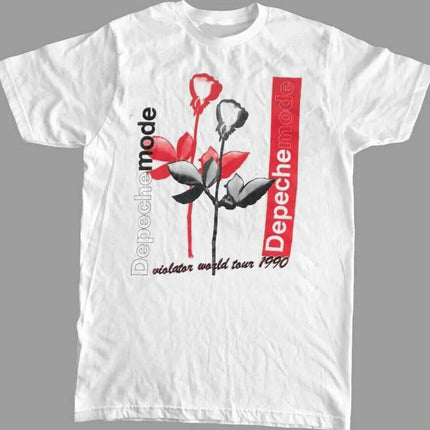 Depeche Mode Electronic Band Peripherals T-shirt Men Women Short Sleeve Classic Rock Punk Global Tour Merch Casual Loose Tees