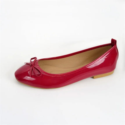 Flat Shoes Women Ballerinas Round Toe Bowtie Slip on Ballet Flats Lazy Loafers Moccasins Ladies Casual Flats Shoes 2023