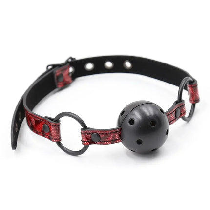 Ball for Men Women Slave Head Leather Bdsm Couples Flirt Erotic Costumes Adjustable Bondage Strap Harness Mouth Gag Fetish