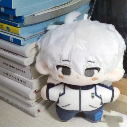 Mini Anime Plush Keychains Michel Caesar Mikage Reo Nagi Seishiro Chigiri Hyoma Bachira Meguru Cute Stuffed Starfish body Doll