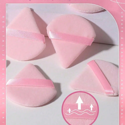 20/10/3/1pc Triangular Velvet Makeup Powder Puff, Facial Powder Puff, Reusable Makeup Powder Puff, And Eye Makeup Powder Puff
