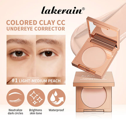 Lakerain Undereye Color Correction Concealer Waterproof Moisturizes Bright Skin Fine Clay Texture Quickly Covers Dark Circles